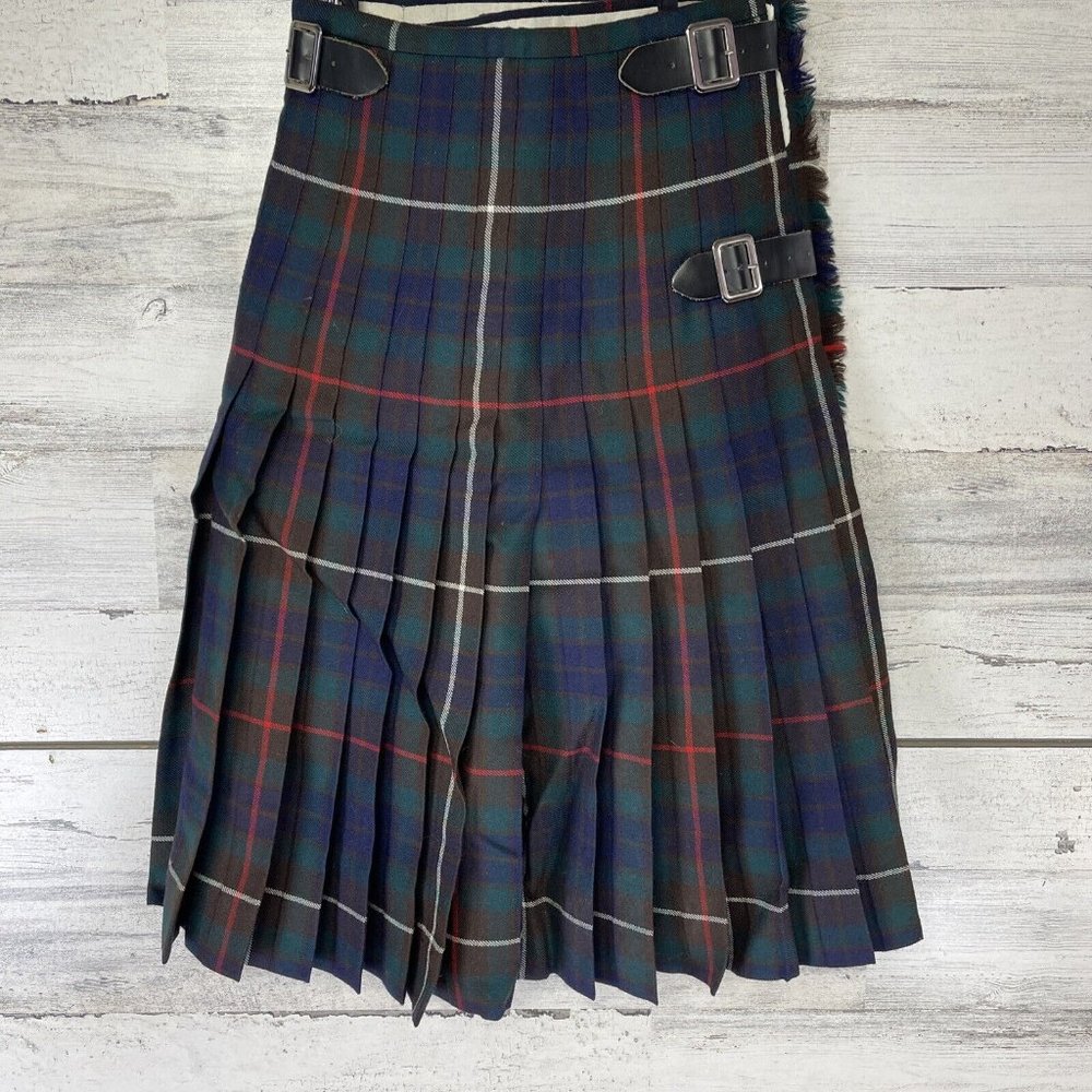 Vintage Geoffreg Highland Crafts Royal Mile Scotland 100% Wool 22" Waist